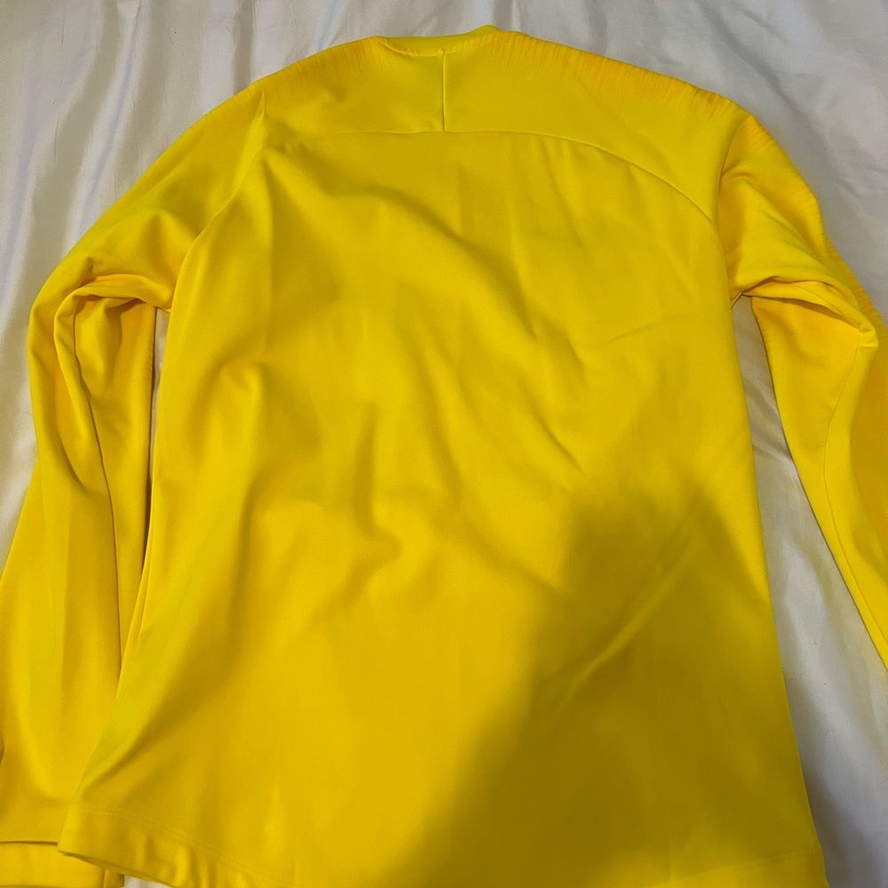 Nike Yellow Brazil Soccer Full-Zip Jacket with Green Logo - Picture 2 of 2